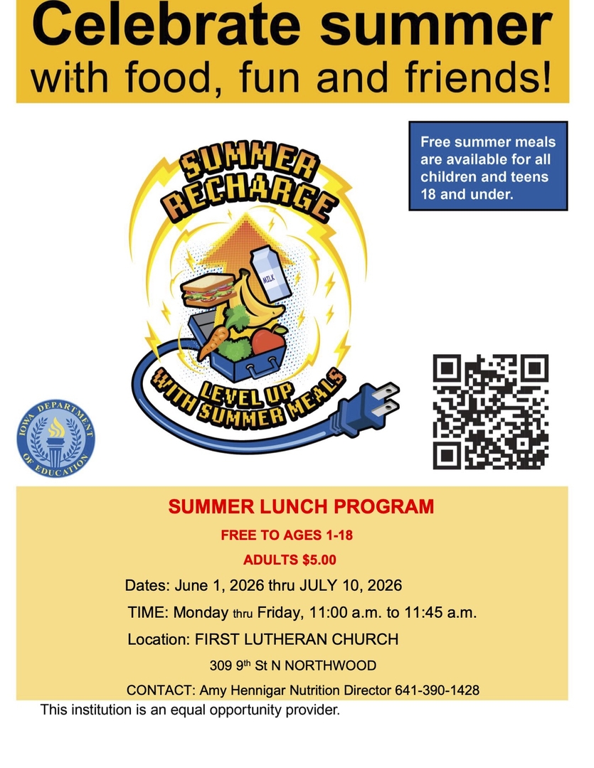 Summer Lunch Program (text info included separately)